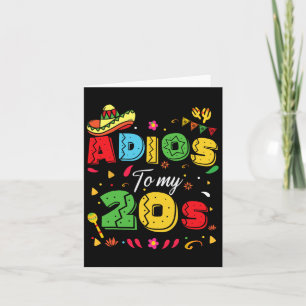 Lustigt Adios på mitt 20-tal 30års födelsedag Cinc Kort