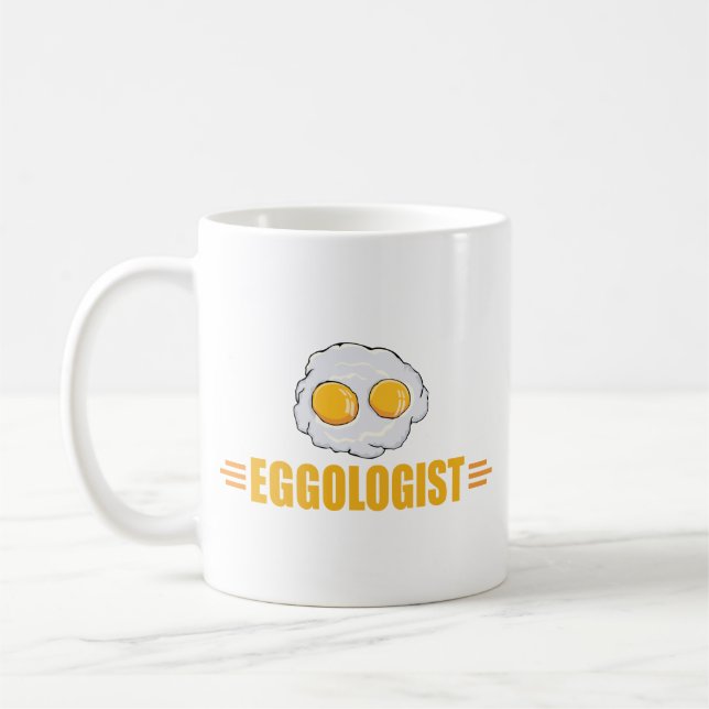 Lustigt ägg Älskare Kaffemugg (Vänster)