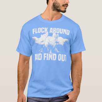 Lustigt Aggro Chickens flyger runt och tar reda på T Shirt