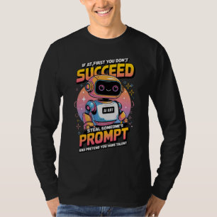 🤖 Lustigt Ai-bildsmeddelande stöld Sarcastic Memo T Shirt