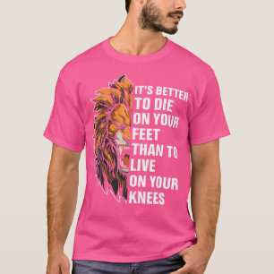 Lustigt Alfa Male Manar Varg. Det är bättre att dö T Shirt