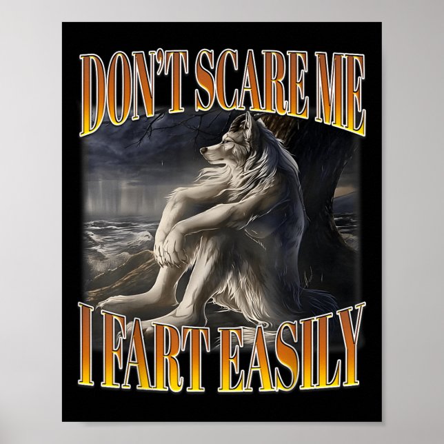 Lustigt Alfa-Varg Meme... Jag är inte lätt att hit Poster (Framsidan)