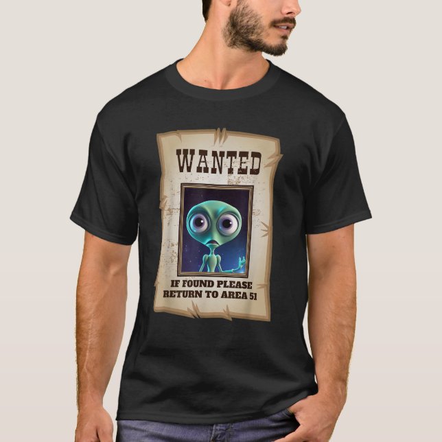 Lustigt Alien Älskare Area 51 ville Poster Cowboy T Shirt (Framsida)