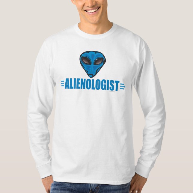 Lustigt Alien Älskare Tee (Framsida)