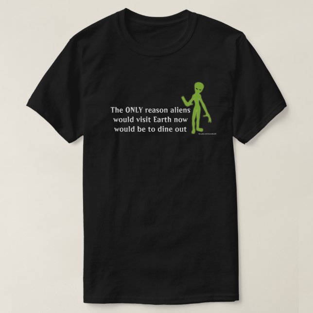 Lustigt Alien Livform T-shirt (Design framsida)