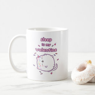 Lustigt Alla hjärtans dag Kattunge Kaffemugg
