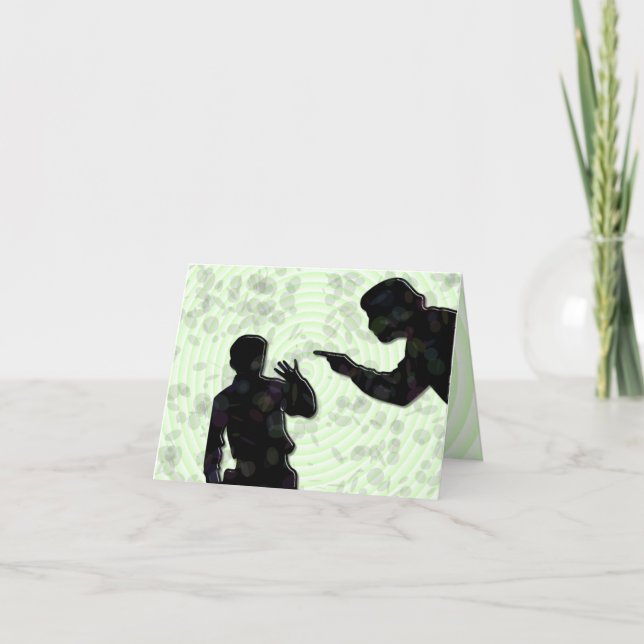 Lustigt alternativt felaktigt Pappa-kort Kort (Framsida)