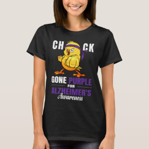 Lustigt Alzheimers chick lila T Shirt