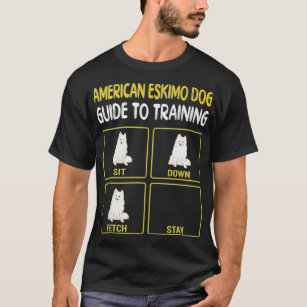 Lustigt American Eskimo Hund Guide to Training Hun T Shirt
