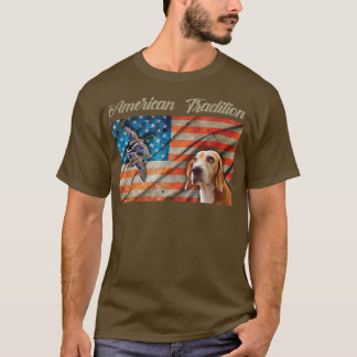 Lustigt American Tradition Anka Hunting Hund T Shirt