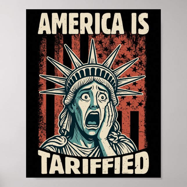 Lustigt Amerika är så tarifferad för värdestegring Poster (Framsidan)