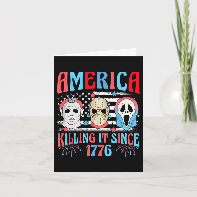 Lustigt Amerika som dödade det sedan 1776, 4:e av Kort (Framsida)