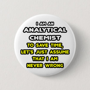 Lustigt analytikemist T-Shirts Knapp