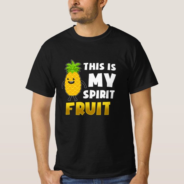 Lustigt ananas Ord T Shirt (Framsida)