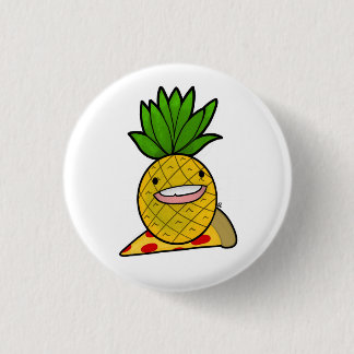 Lustigt ananas på Pizza Pin Knapp