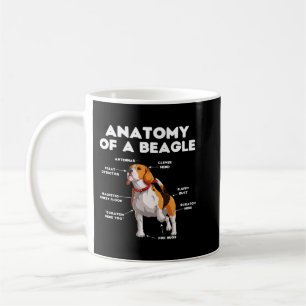 Lustigt anatomi av Beagle 93 Kaffemugg