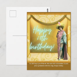 Lustigt ändrad artikel 60:e födelsedagen vykort