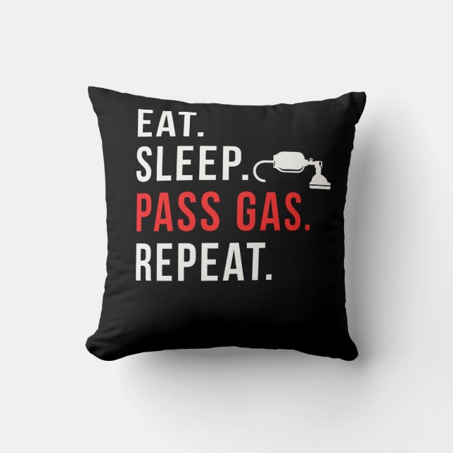 Lustigt anestesiolog Anestesi Nurse Gas Pass Kudde (Framsida)