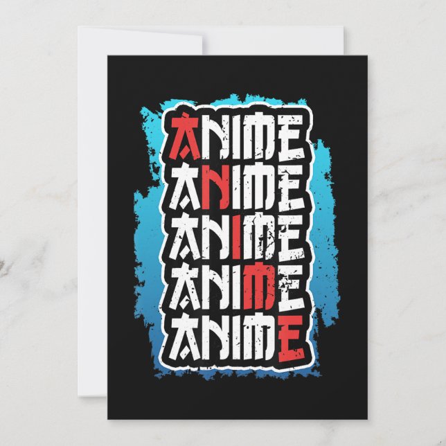 lustigt anime älskare citerar cosplay otaku weeb k julkort (Framsida)