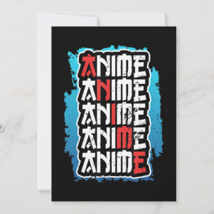 lustigt anime älskare citerar cosplay otaku weeb k julkort