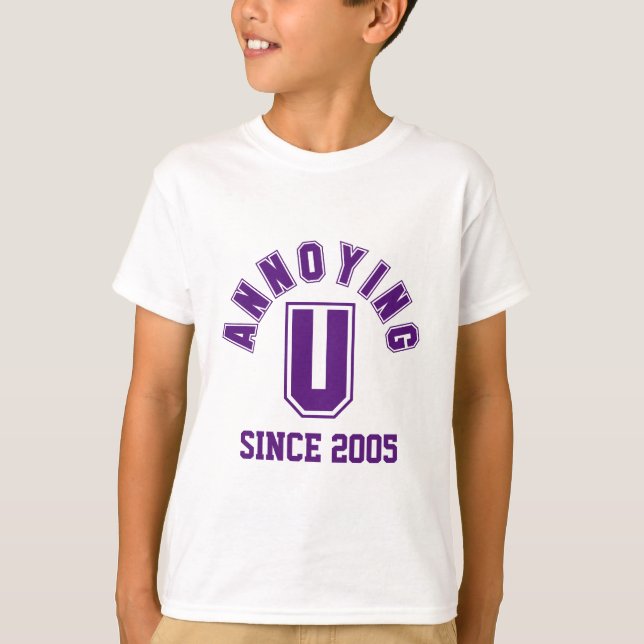 Lustigt Annoying You Girl's Tee, Lila Tee (Framsida)