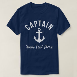 Lustigt Anpassade Boat Kapten Shirt T