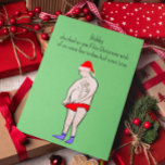 Lustigt Anpassade jul Kort<br><div class="desc">Lustigt anpassade julkort åt honom! "Julönskan"</div>