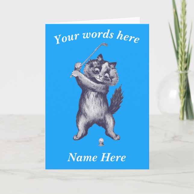 Lustigt Anpassade-kort för katt Helgkort (Framsida)