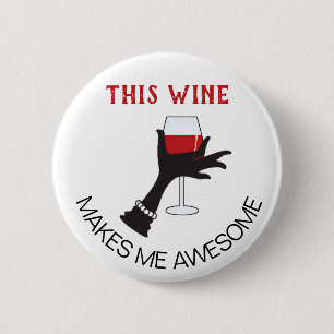 Lustigt Anpassade Red Vin Say Knapp