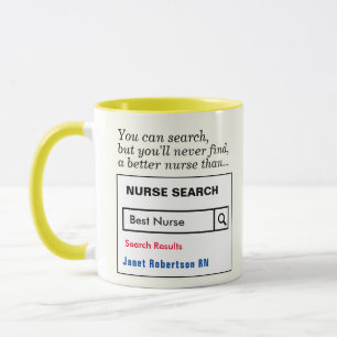 Lustigt Anpassningsbar Best Nurse Gift Mugg