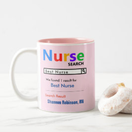 Lustigt Anpassningsbar Best Nurse Gift Mugg