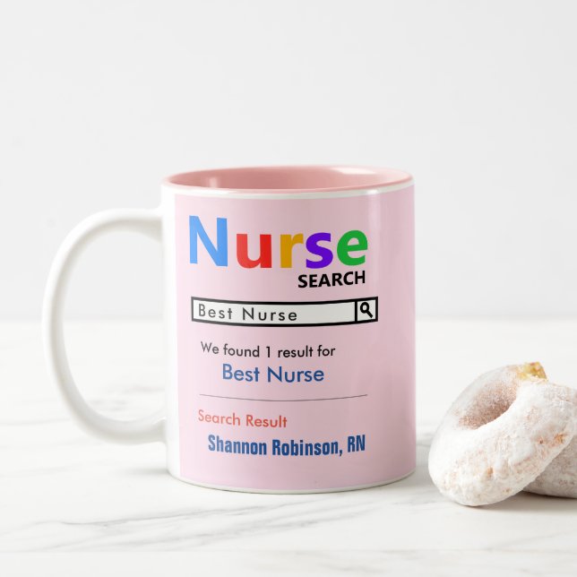 Lustigt Anpassningsbar Best Nurse Gift Mugg (Med munk)