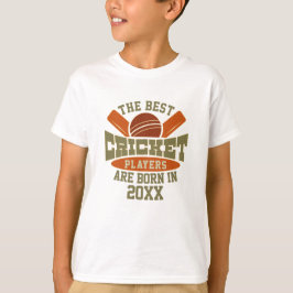 Lustigt Anpassningsbar Cricket Birthday Birthday N T Shirt