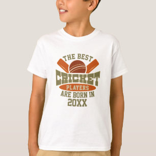 Lustigt Anpassningsbar Cricket Birthday Birthday N T Shirt
