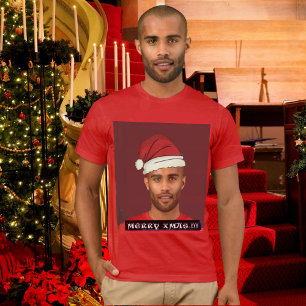 Lustigt anpassningsbar Julafton. Tomtens hatt-foto T Shirt