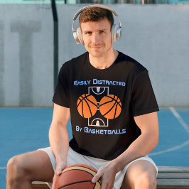 Lustigt Anpassningsbar-presenter för basketspelare T Shirt