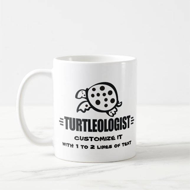 Lustigt Anpassningsbar Turtle Kaffemugg (Vänster)