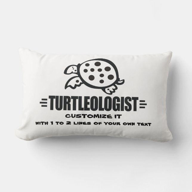 Lustigt Anpassningsbar Turtle Lumbarkudde (Framsida)
