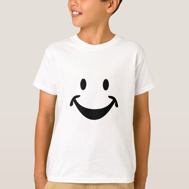 Lustigt ansikte + din rygg. & idéer tee shirt (Framsida)