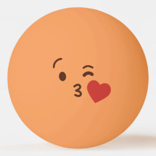 Lustigt Ansikte. Emoji. Emoticon. Kärlek! Pingisboll