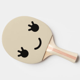 Lustigt Ansikte. Emoji. Emoticon. Pingisracket