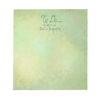 Lustigt anteckningsblock "att göra eller inte göra