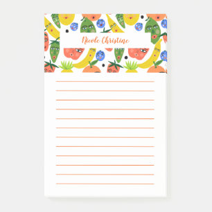 Lustigt Anteckningsblock av frukt, salad CUSTOMIZE Post-it Block