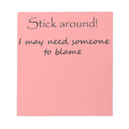 Lustigt anteckningsblock ger kontors humor en unik