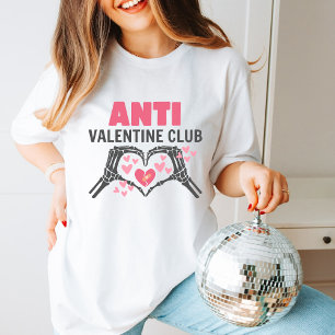 Lustigt Anti alla hjärtans dag dagen Grått Cute Lo T Shirt