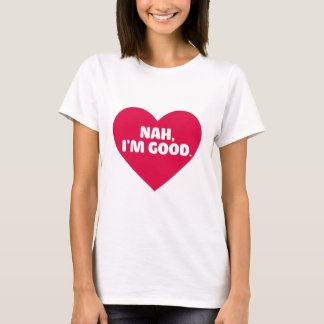 Lustigt Anti alla hjärtans dag dagen Shirt Nej, ja T Shirt