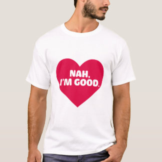 Lustigt Anti alla hjärtans dag dagen Shirt Nej, ja T Shirt