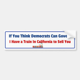 Lustigt anti-demokratiskt Konservativ Sticker Bildekal