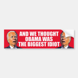 Lustigt anti-idiot Biden Pro-trumma 2024 Bildekal