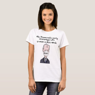 Lustigt anti Joe Biden med mask Politik T Shirt